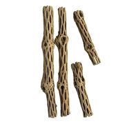 Awesome Aquatic Natural Cholla Choya Wood Combo 4 Pieces 2-12" & 2-6” Habitat for Shrimp Hermit Crabs Plecos Reptiles Aquarium Driftwood Decoration Lowers pH Hideouts and Food Treat Chew Toy Organic