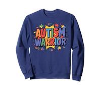 Awesome AUSTISM WARRIOR Hero Autism Mom Proud Acceptance Sweatshirt