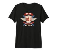 Awesome Aviation Quote for A Normal Pilot Dad Who is Cooler Premium T-Shirt