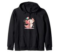 Awesome Axolotl for Mexican Animals Lovers Zip Hoodie