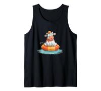 Awesome Beach Cow Costume for Pool Ring Lovers Tank Top