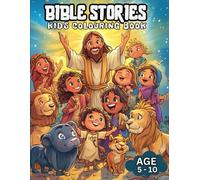 Awesome Bible Stories Colouring Book for Kids Age 5-10