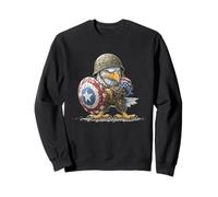 Awesome Bird with Helmet for Eagle and Bird of Prey Lovers Sweatshirt