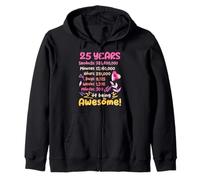 Awesome Birthday Outfit for 25-Year-Old! 25th Birthday Zip Hoodie