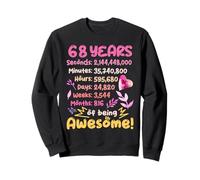 Awesome Birthday Outfit for 68-Year-Old! 68th Birthday Sweatshirt