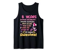 Awesome Birthday Outfit for 8 Year Old! 8th Birthday Tank Top
