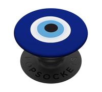 Awesome Black and Blue All Seeing Evil Eye Design PopSockets Adhesive PopGrip