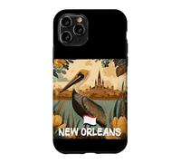 Awesome Brown Pelican with New Orleans Colors Costume Case for iPhone 11 Pro