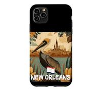 Awesome Brown Pelican with New Orleans Colors Costume Case for iPhone 11 Pro Max