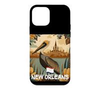 Awesome Brown Pelican with New Orleans Colors Costume Case for iPhone 12 mini