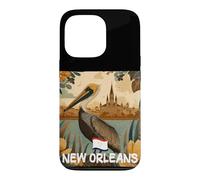 Awesome Brown Pelican with New Orleans Colors Costume Case for iPhone 13 Pro