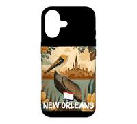 Awesome Brown Pelican with New Orleans Colors Costume Case for iPhone 17