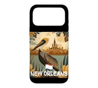 Awesome Brown Pelican with New Orleans Colors Costume Case for iPhone 17 Pro Max