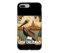 Awesome Brown Pelican with New Orleans Colors Costume Case for iPhone 7 Plus/8 Plus