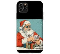 Awesome Card Playing Santa Claus for Festive Poker Lovers Case for iPhone 11 Pro Max