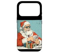 Awesome Card Playing Santa Claus for Festive Poker Lovers Case for iPhone 17 Pro