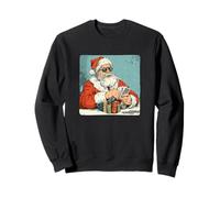 Awesome Card Playing Santa Claus for Festive Poker Lovers Sweatshirt
