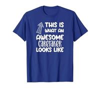 Awesome Caretaker Funny Occupation T-Shirt, Men, Royal Blue, 3X-Large