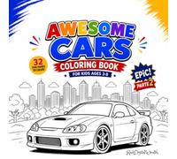 AWESOME CARS 2: A Fun & Easy Cars Coloring Book