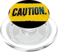 Awesome Caution Look in Yellow Color PopSockets PopGrip for MagSafe
