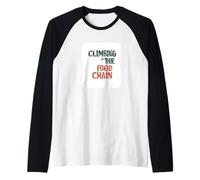 Awesome Climbing up the Food Chain Speech Costume Raglan Baseball Tee