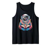 Awesome Cosmic Astronaut Exploring the Starry Literature Tank Top