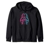 Awesome cosmic mineralogy and a radiant galaxy rockhound Zip Hoodie