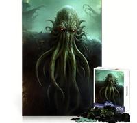 Awesome Cthulhu Deco Art 1000 Pieces Jigsaw Puzzles for Adults Reasoning Practice Mindful Escape Premium Edges Holiday Treat (38x52cm)