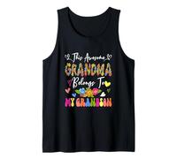 Awesome Cute Grandma Belong to My Grandson Mother's Day Tank Top