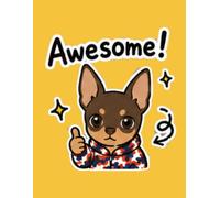 Awesome! Cute Mini Pin Sketchbook: Happy Puppy Thumbs Up Drawing and Note-Taking Book for Miniature Pinscher Fans