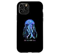 Awesome Cute UnderWater Fish Sea Just Go With Flow JellyFish Case for iPhone 11 Pro