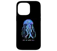Awesome Cute UnderWater Fish Sea Just Go With Flow JellyFish Case for iPhone 14 Pro Max