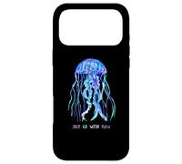 Awesome Cute UnderWater Fish Sea Just Go With Flow JellyFish Case for iPhone 17 Pro Max