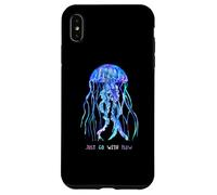Awesome Cute UnderWater Fish Sea Just Go With Flow JellyFish Case for iPhone XS Max