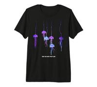 Awesome Cute Underwater Fish Sea Just Go with Flow Jellyfish Premium T-Shirt