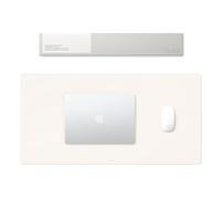 AWESOME DESIGN a.odd PU Leather Desk Mat | Large Mouse Pad & Desk Protector | Anti-Slip, Waterproof & Wipe-Clean Desk Pad for Home Office and Work (Porcelain Ivory)
