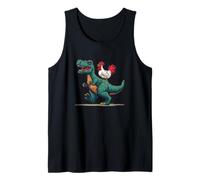 Awesome Dinosaur Chicken Graphic for Boys and Girls Tank Top