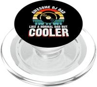 Awesome DJ Dad Like A Normal Dad But Cooler PopSockets PopGrip for MagSafe