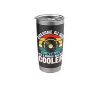 Awesome DJ Dad Like A Normal Dad But Cooler Stainless Steel Insulated Tumbler