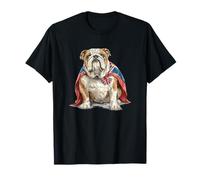 Awesome Dog with British Cape Costume for English Bulldogs T-Shirt
