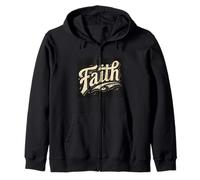Awesome Faith Emblem Zip Hoodie