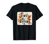 Awesome Falling red Leaves for First Days of Autumn Speech T-Shirt