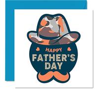 Awesome Fathers Day Cards for Dad - Happy Father's Day - Heartfelt Cute Card for Dad from Daughter Son, Father Gifts, 145mm Special Greeting Cards Gift Papa Daddy