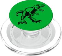 Awesome Ferocious Growling T Rex Dinosaur Illustration PopSockets PopGrip for MagSafe