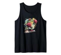 Awesome Fight Frog with Sport Gloves Costume Tank Top
