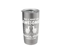 Awesome Financial Advisor Stainless Steel Insulated Tumbler