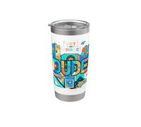 Awesome First Grade Dude Back to School Space Rocket Student Stainless Steel Insulated Tumbler
