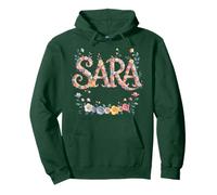 Awesome First Name SARA Girl Cottagecore Birthday Gardencore Pullover Hoodie
