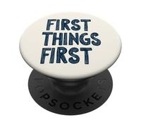 Awesome First Things First Emblem Outfit PopSockets Adhesive PopGrip