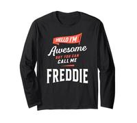 Awesome Freddie Personalized Name Freddie Long Sleeve T-Shirt